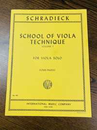 Partituras School of Viola Technique Schradieck