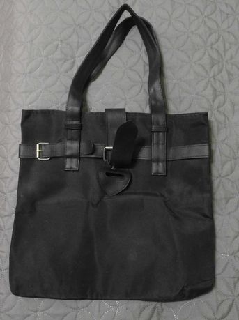 Czarna damska torebka idealna na drobne zakupy, stan bdb