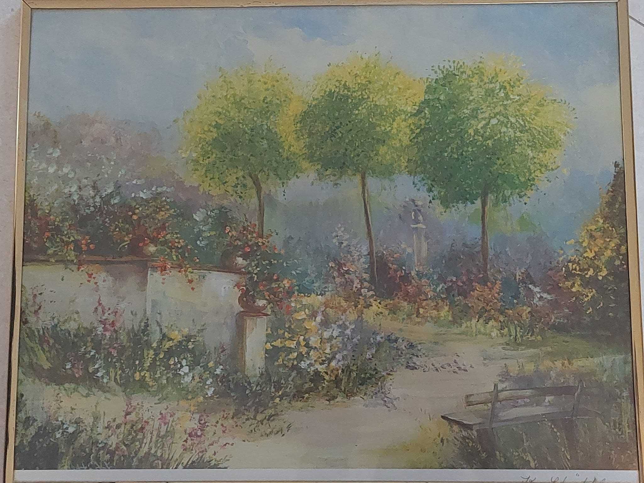 Plakat Katharina Schöttler – romantyczny ogród – 49x39 cm w ramie