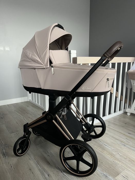 Cybex Priam 4.0 Cozy Beige + fotelik Cybex Cloud T i-Size Plus 4w1