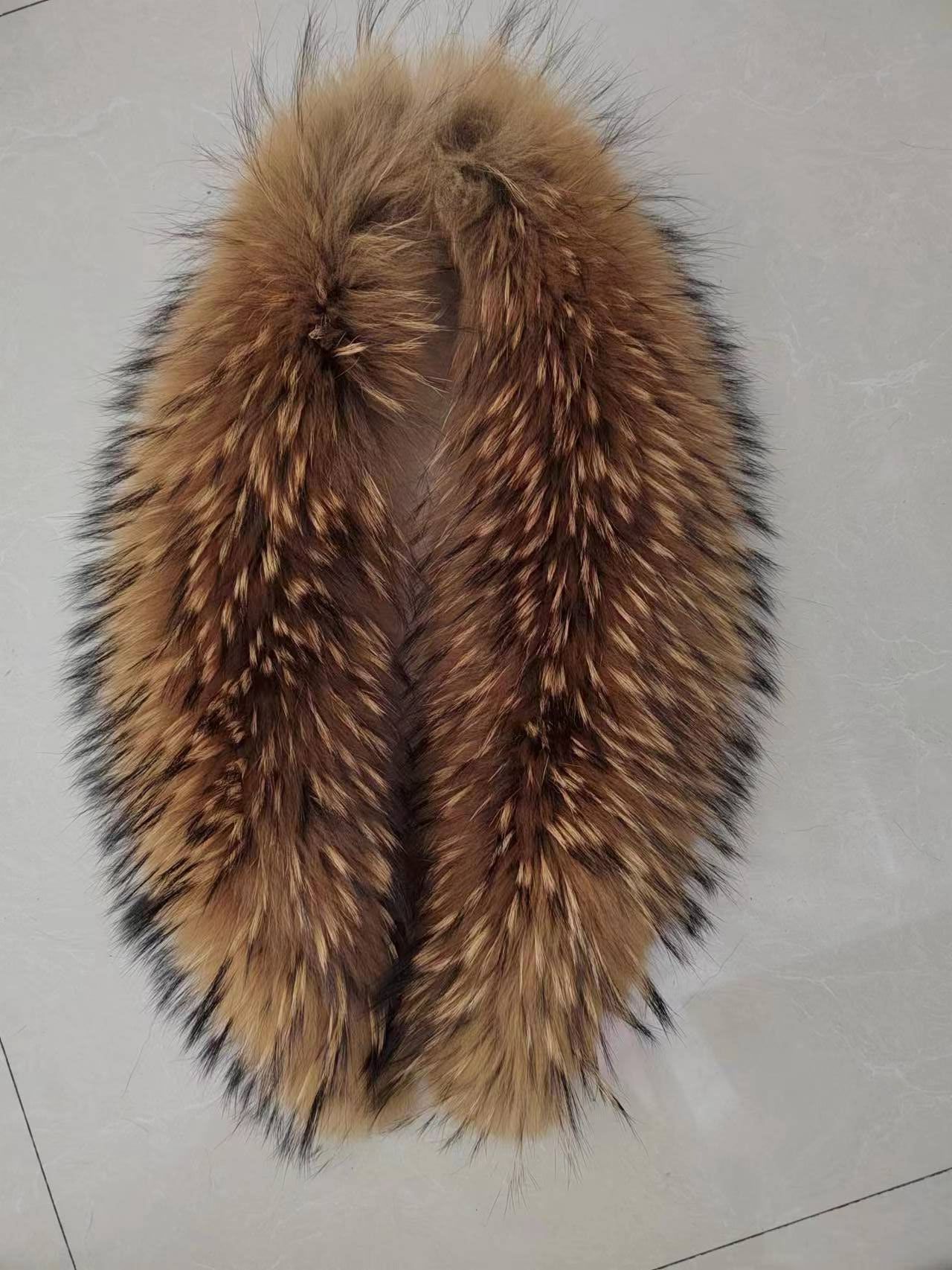 Kołnierze futrzane naturalne z jenota do płaszcza kurtki ramoneski