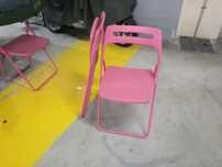 Cadeiras rosa - bom estado