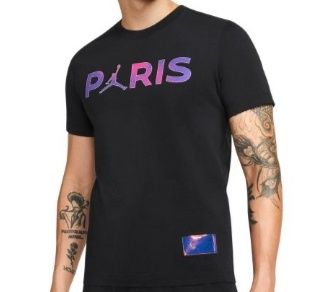 Чорна футболка Jordan PSG Paris T-shirt