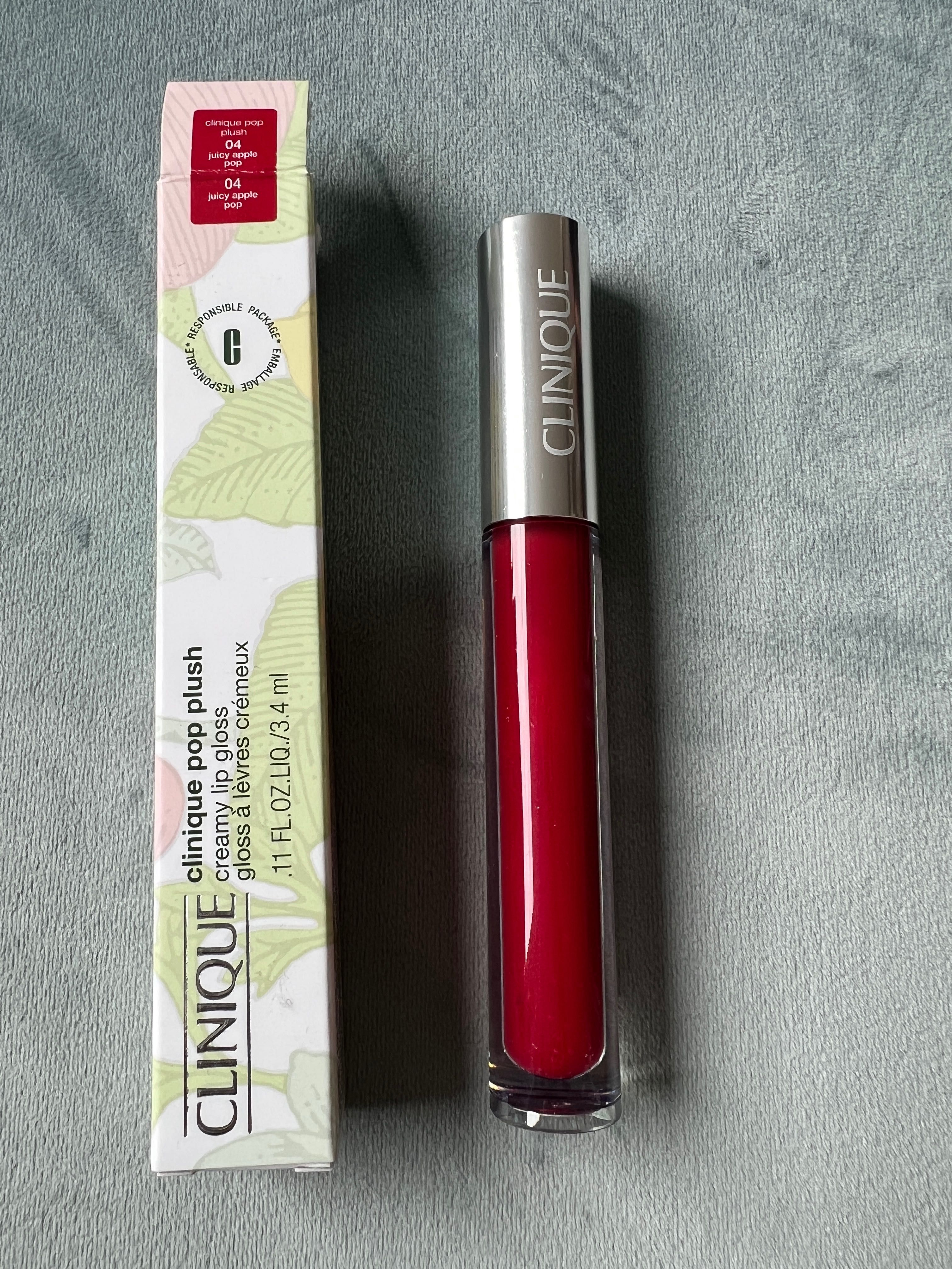 Clinique Pop Plush Creamy Lip Gloss  Błyszczyk Do Ust apple pop 04