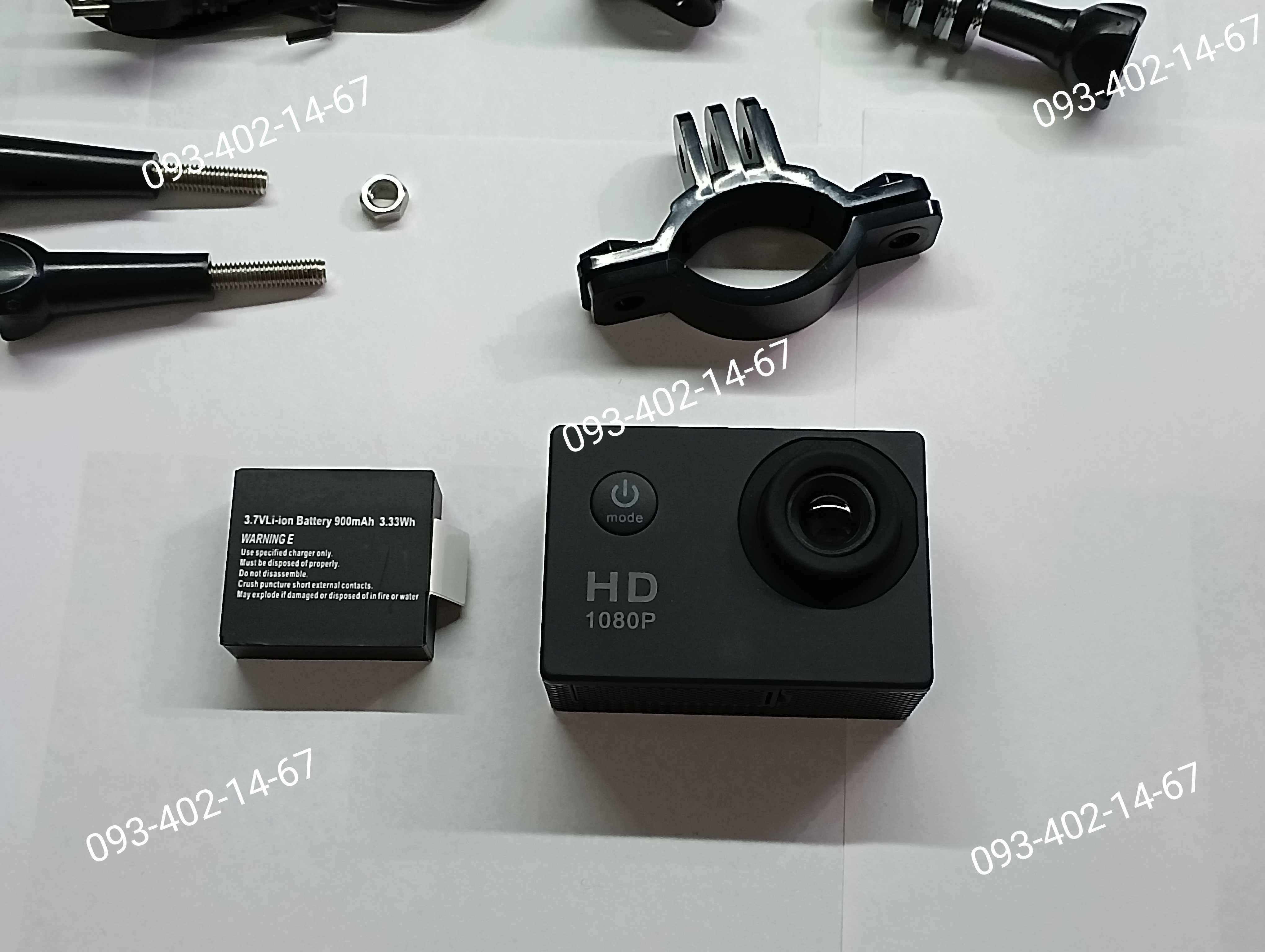 Водонепроникна екшн камера A7 Sports Cam 1080p з кріпленням на шолом