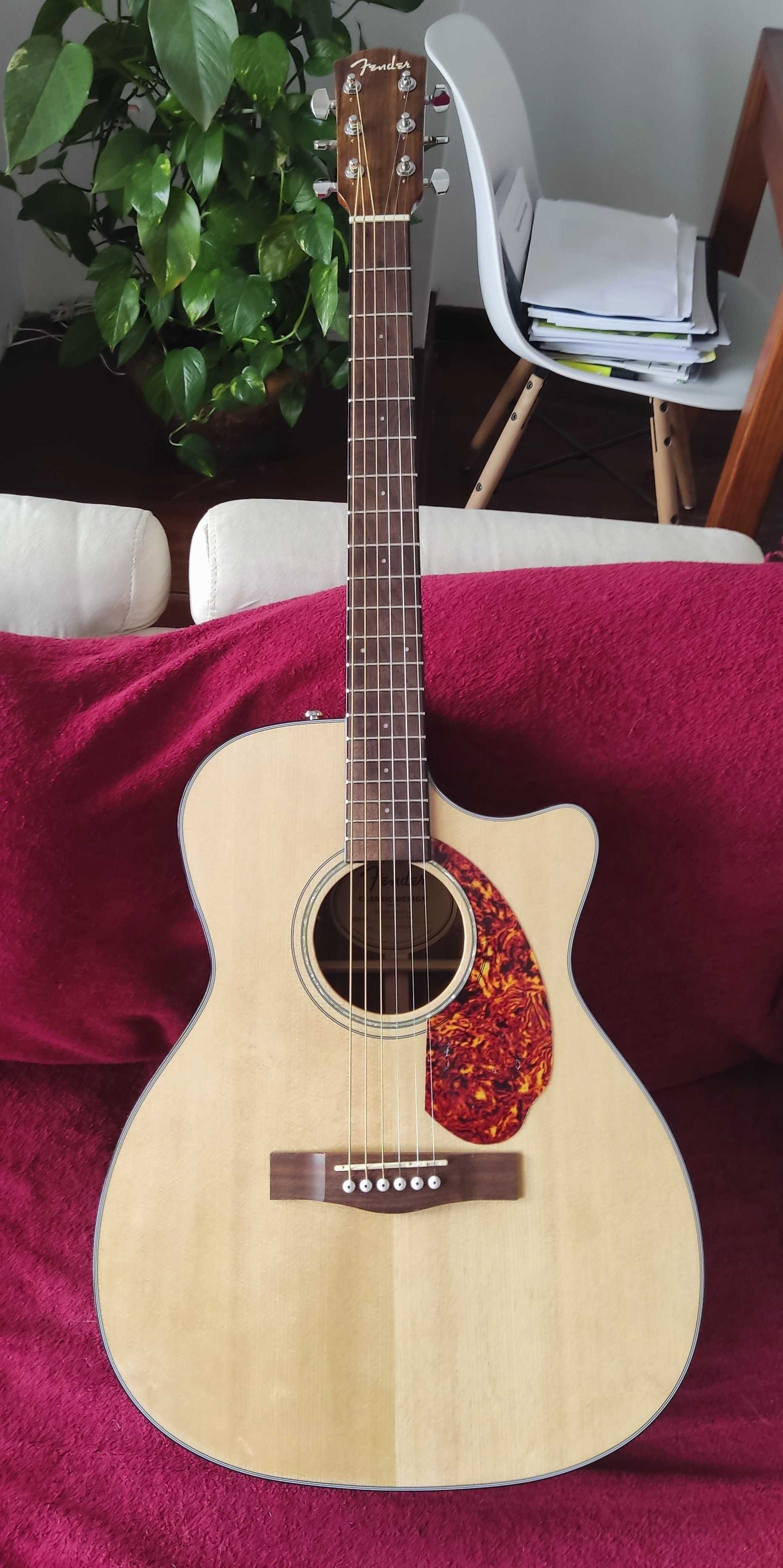 Vendo Fender CC140SCE Concert Natural Com caixa