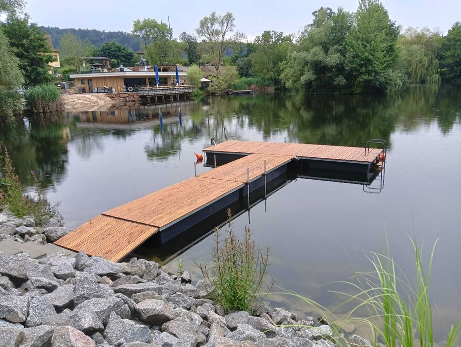 Pomost Pływający Pomosty Pływające Platforma Wyspa Rower wodny molo