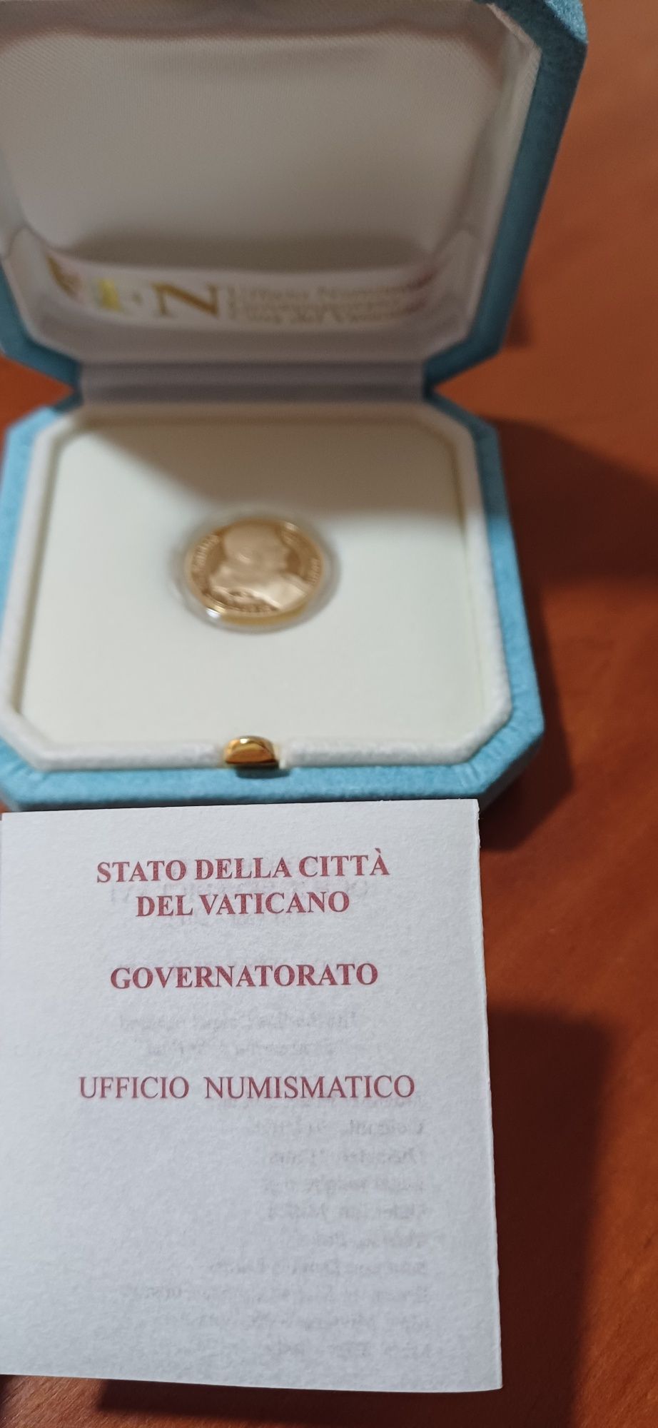 Moeda Ouro Vaticano Capela Sistina 2012
