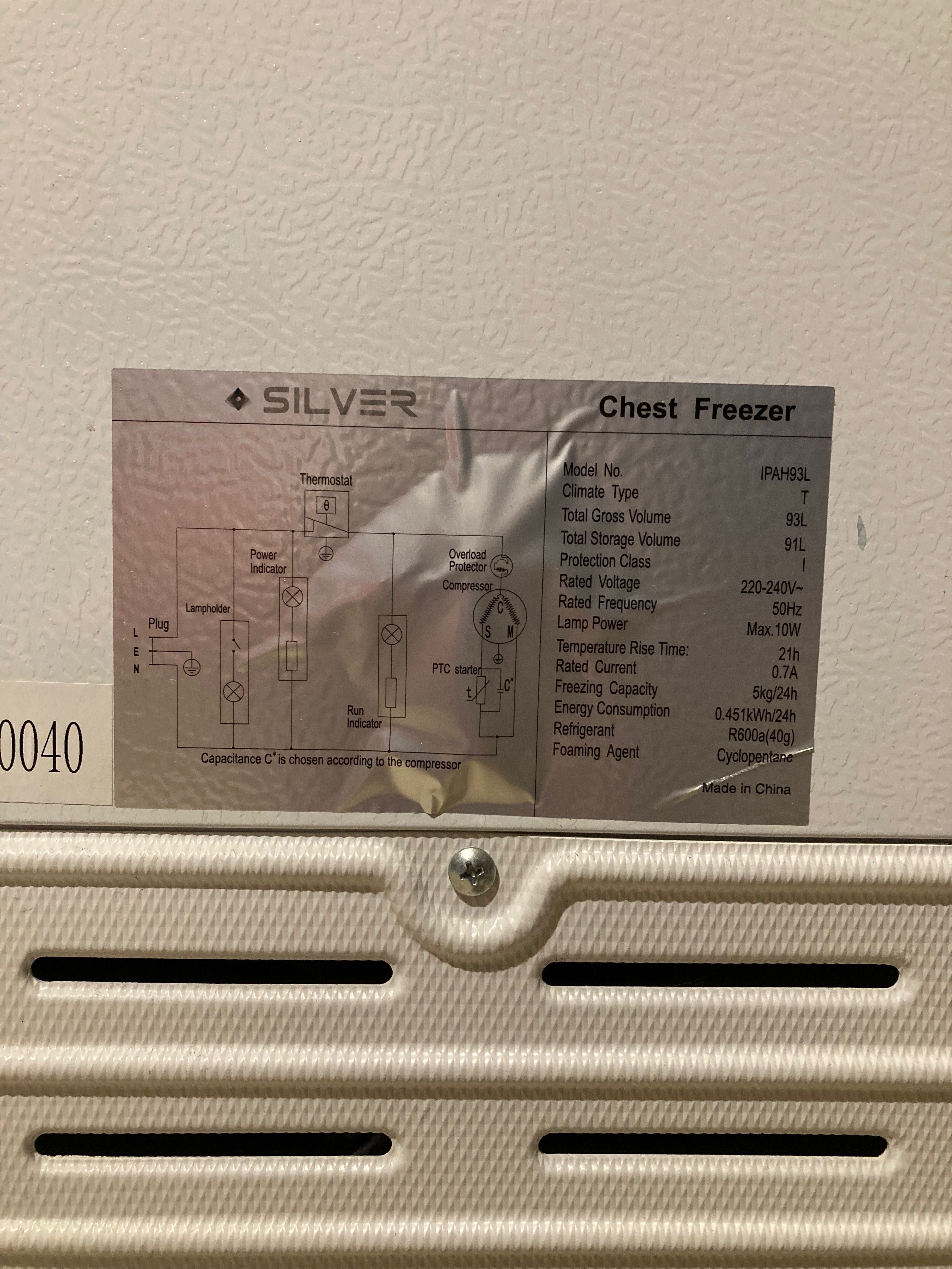 Arca Chest Freezer Silver