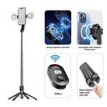 Blavec Selfie Stick Aluminium Fusion P-07 Magsafe tripod+pilot+2 lampy