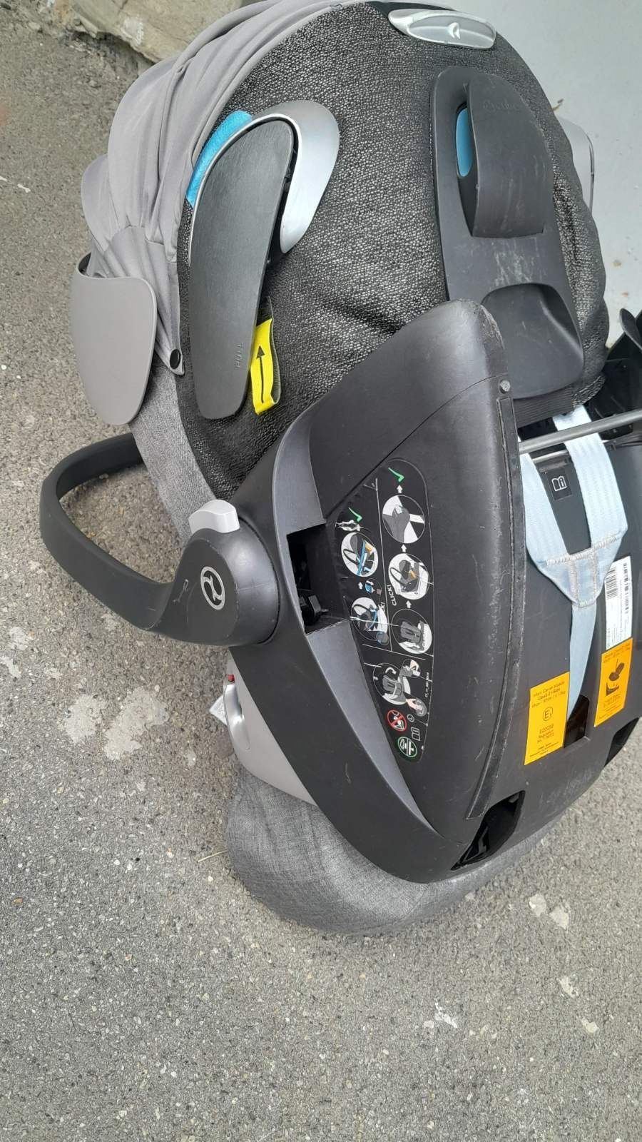 Автокрісло/люлька із нахилом Cybex Cloud Z i-size  Manhattan Grey