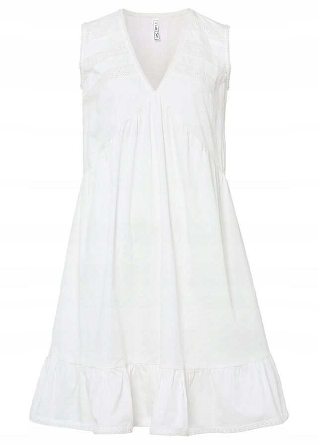 B.P.C sukienka biała trapezowa bawełniana 40.