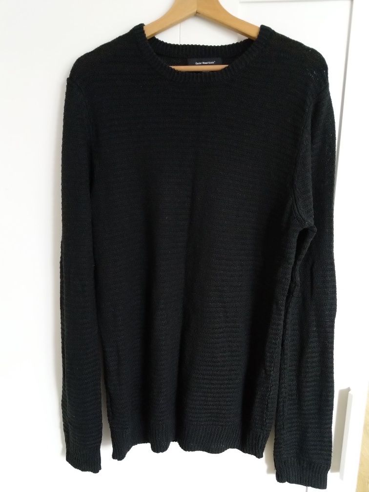 Sweter czarny długi
