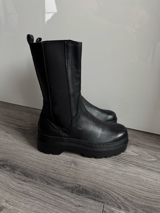 Botki ze skóry naturalnej Pavement na platformie 37 Super stan