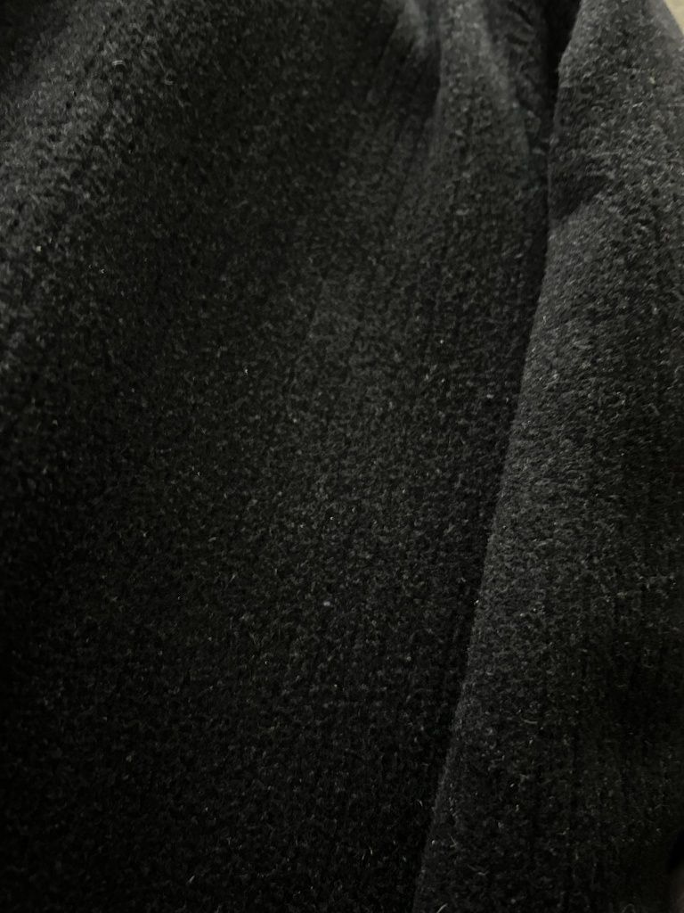 Czarny  Męski  płaszcz