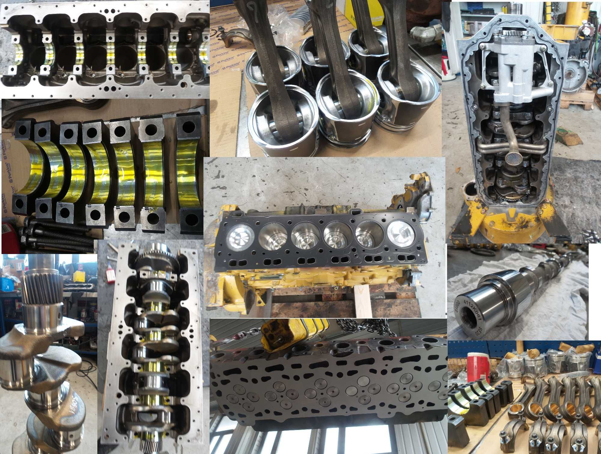Remont silnika Caterpillar C6.6 do koparki, kruszarki Cat C6E