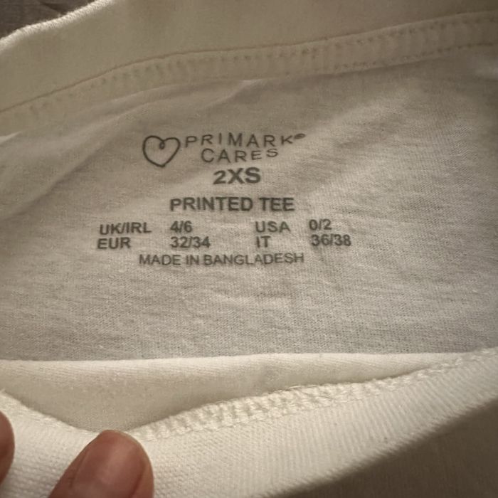 Bawełniana koszulka t-shirt z nadrukiem w cytryny XXS 2XS PRIMARK