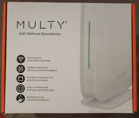 Router Zyxel Multy M1, dwa routery w zestawie, WiFi, 2,4 i 5 GHz. Nowy