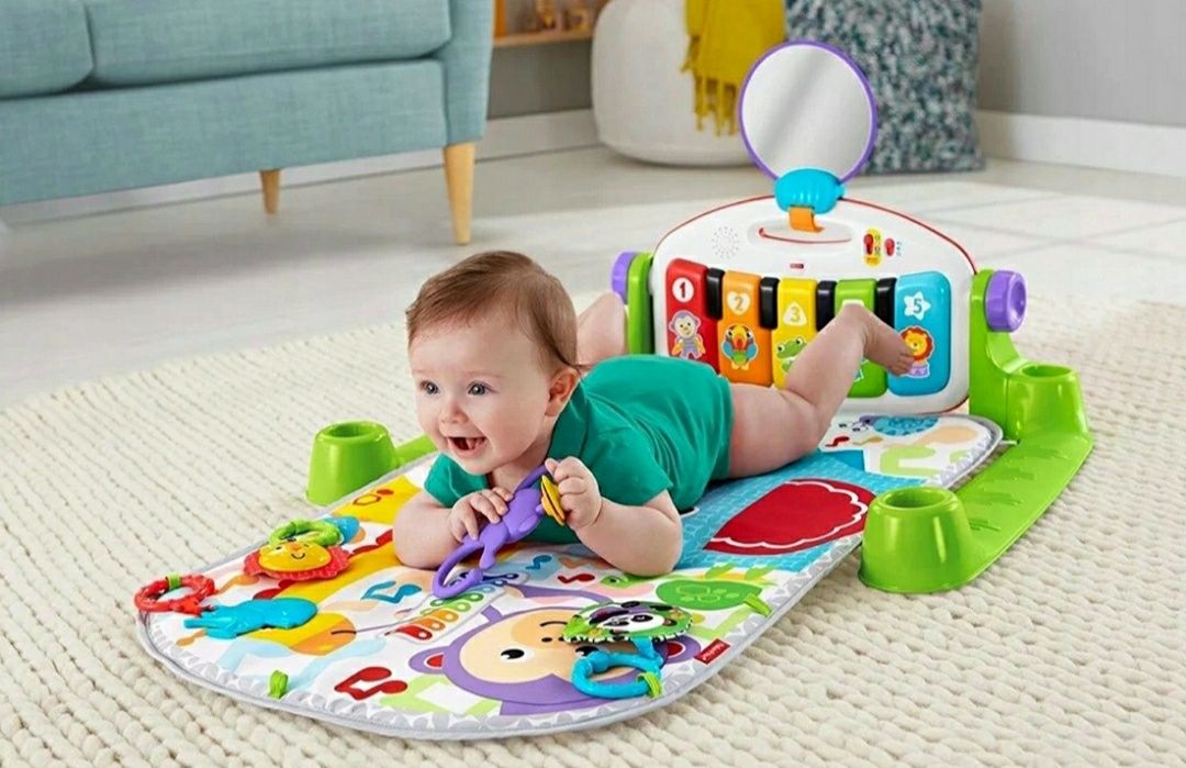 Fisher-Price Mata Z Pianinkiem Muzyczne Zwierzątka