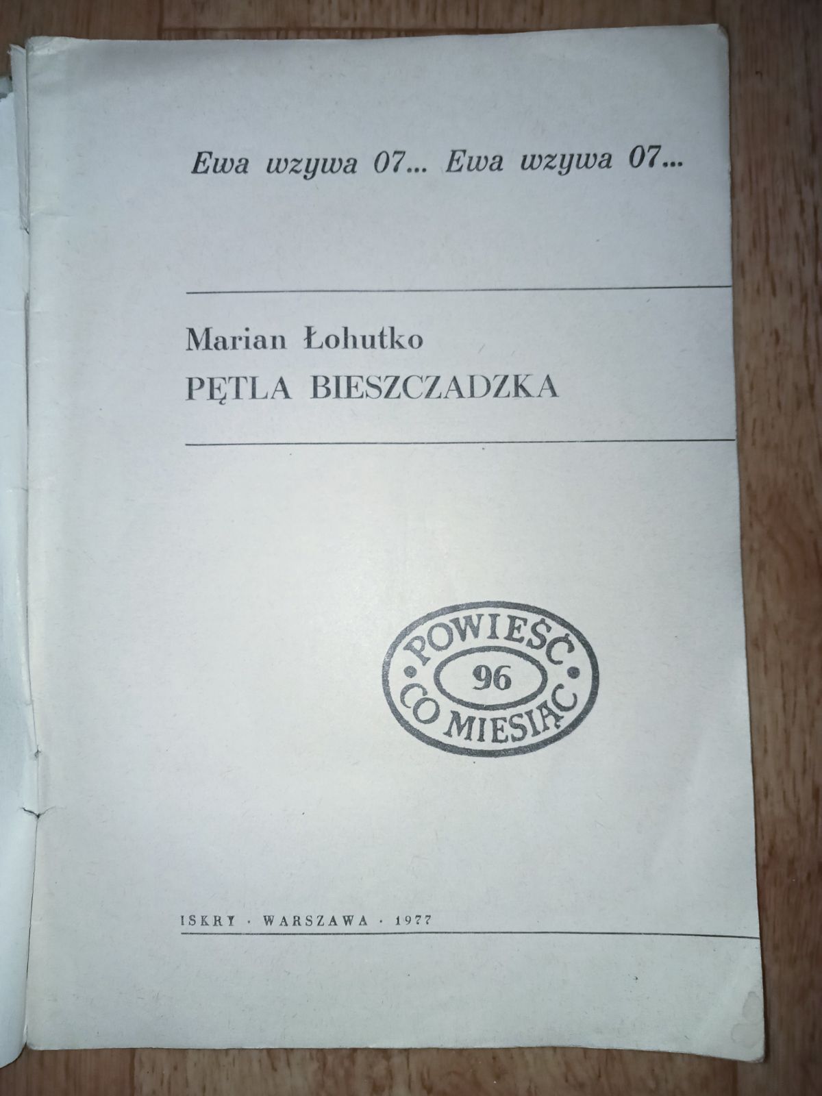 Ewa wzywa 07. Numer 96.