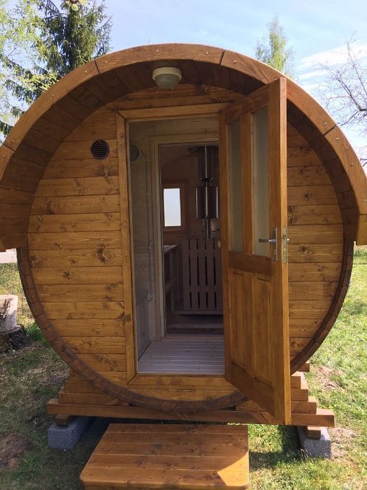 Sauna Ogrodowa od 2,5 do 5m Cały komplet Hot Tuba Ruska Bania RATY