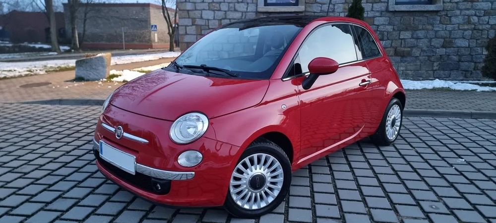 Fiat 500 1.2 8V~KLIMATYZACJA~PANORAMA DACH~parktronik~zadbany