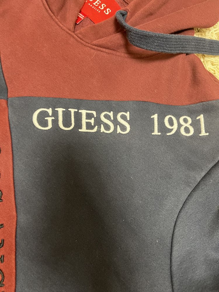 Guess hoodie вишитий логотип