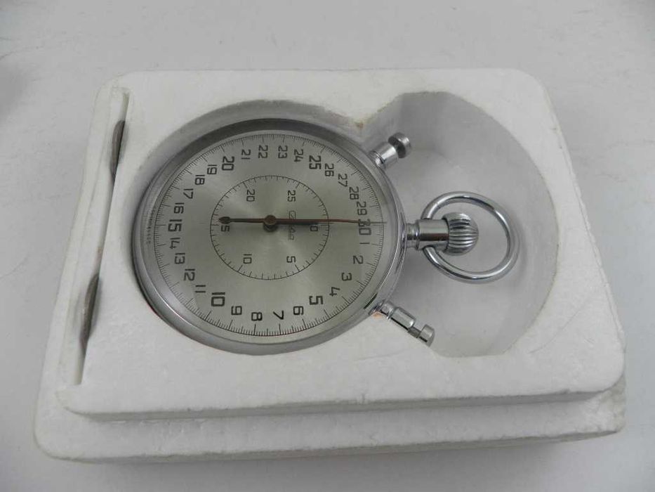 Analogowy stoper radziecki SŁAWA SLAVA + styropian + papiery ZSRR CCCP