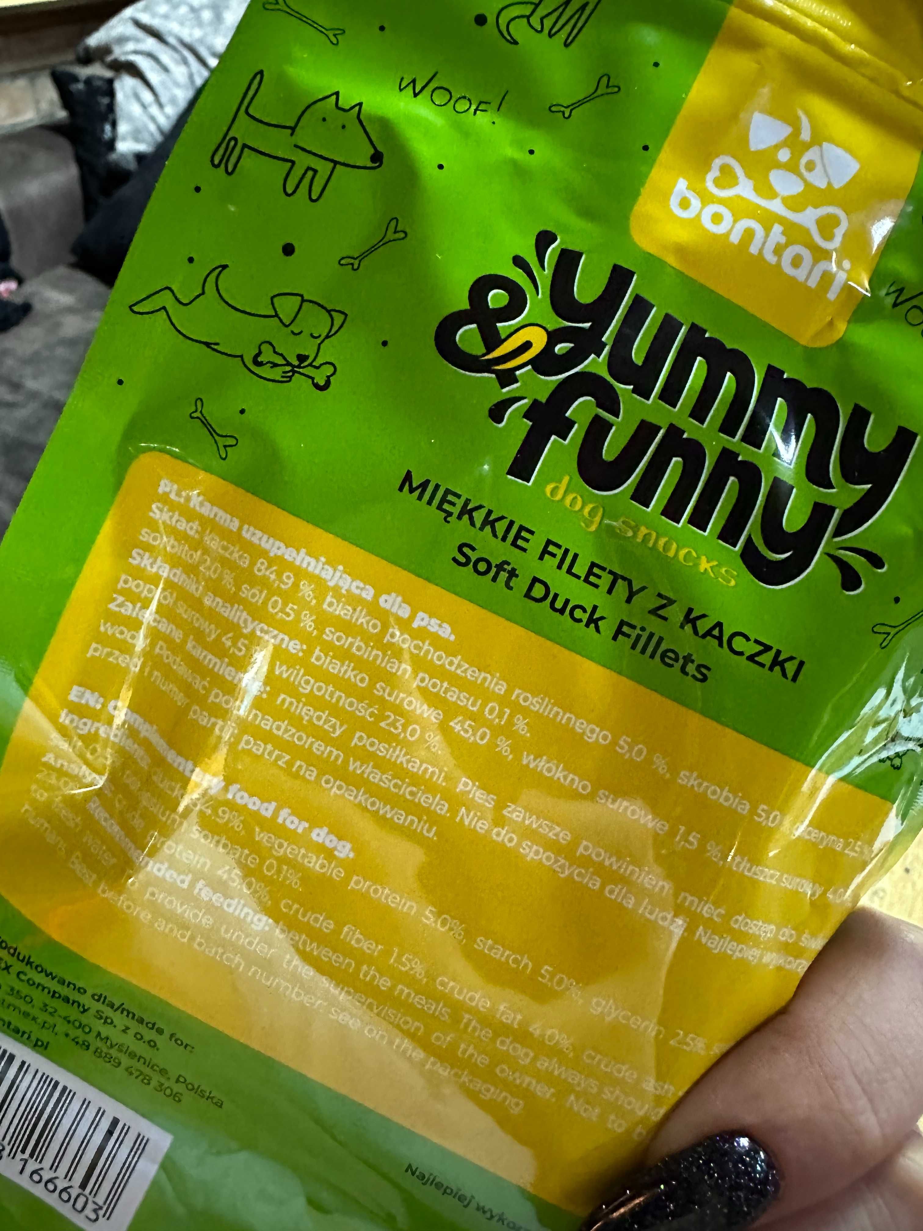 Yummy & Funny dog snacks !!! Miękkie filety z kaczki 80g NOWOŚĆ !