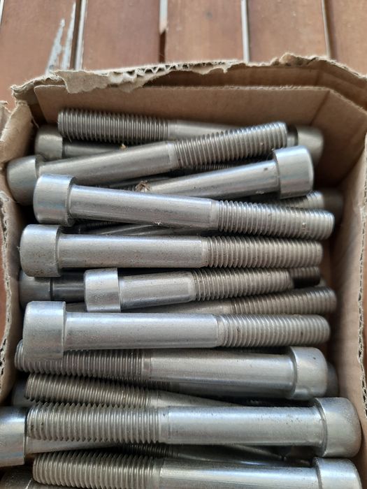 Lote parafusos cabeça cilíndrica sextavado interior,  inox A2