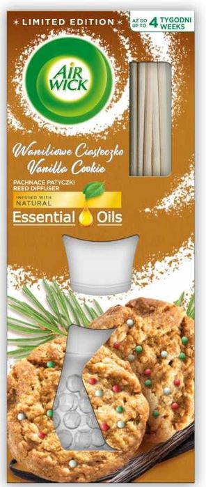 Air Wick Pachnące Patyczki Waniliowe Ciasteczko 30 ml