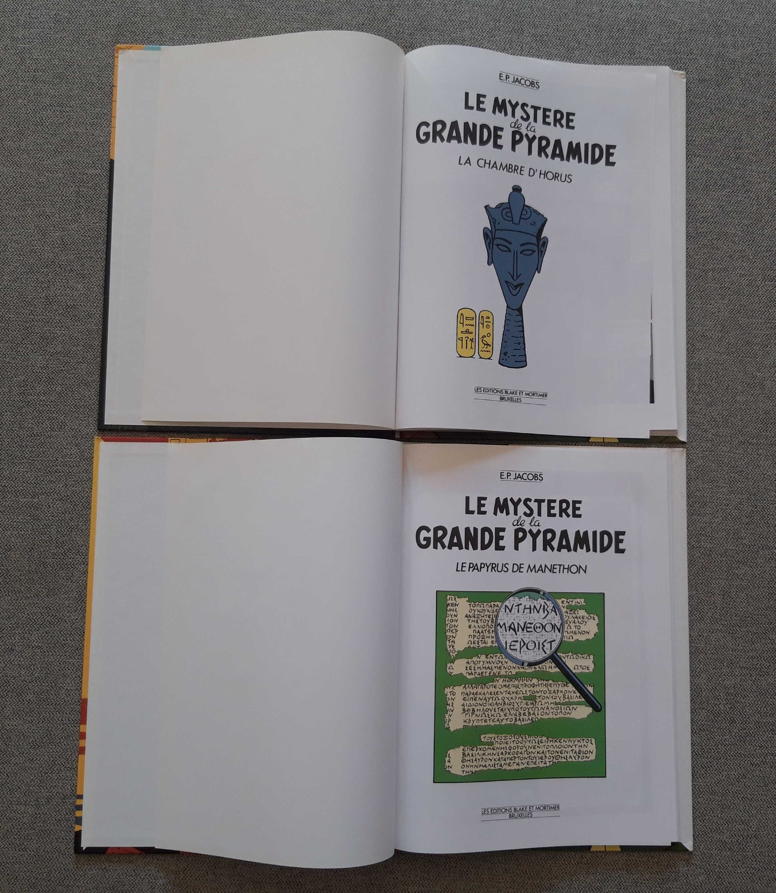 Conjunto BD Blake e Mortimer "Le Mystere de la grande pyramide"