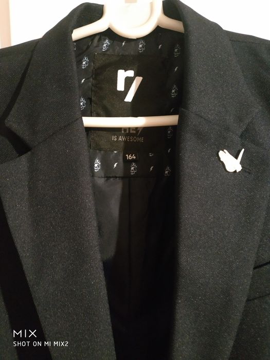 Ciemno granatowa marynarka chłopięca 164.