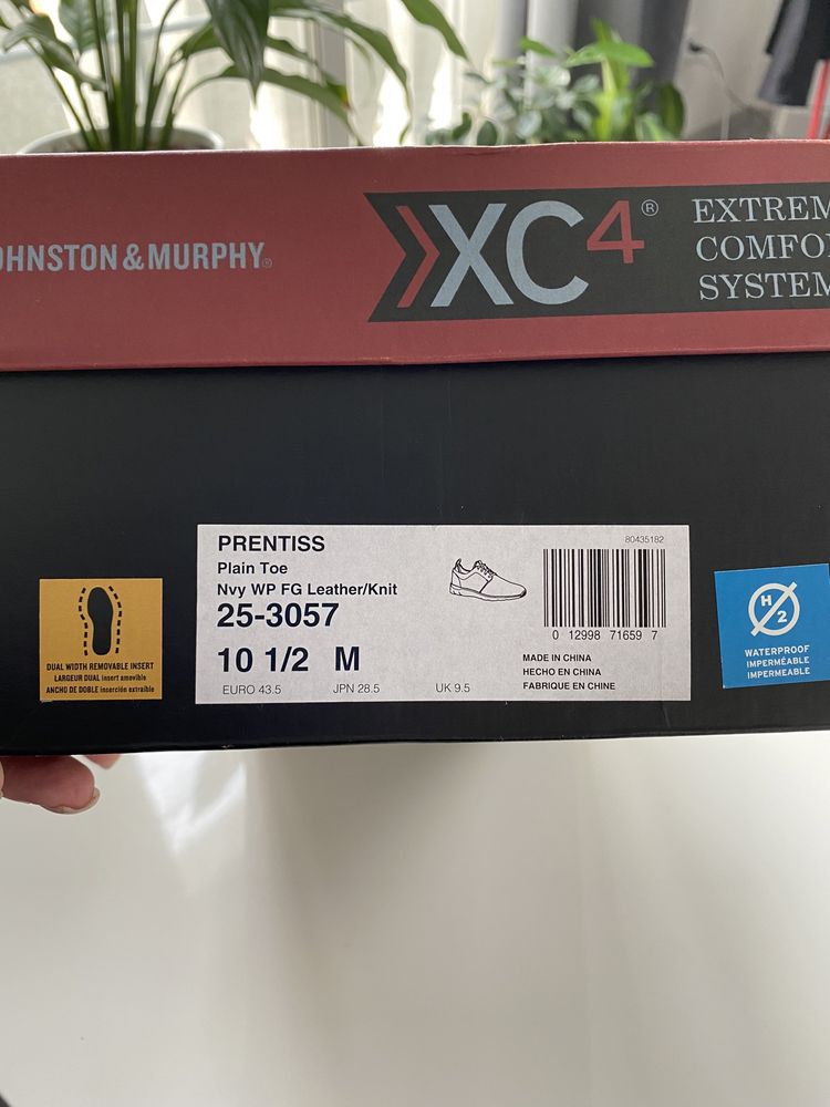 Кожаные кроссовки Johnston&Murphy новые оригинал