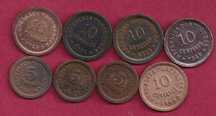 Moedas da Republica  5  e 10  Centavos  bonitas  8  Moedas