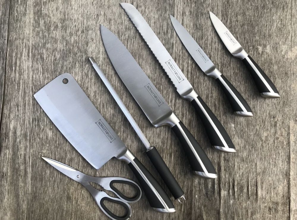 Набор ножей 7 шт + подставка Royalty Line RL-KSS700 нож ніж набір