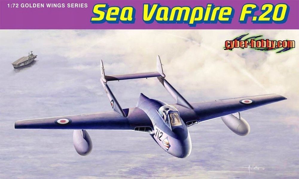 Dragon Cyber-Hobby 5112 Sea Vampire F.20 1:72 model do sklejania