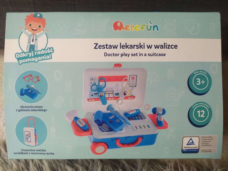 Zestaw lekarski w walizce Elefun