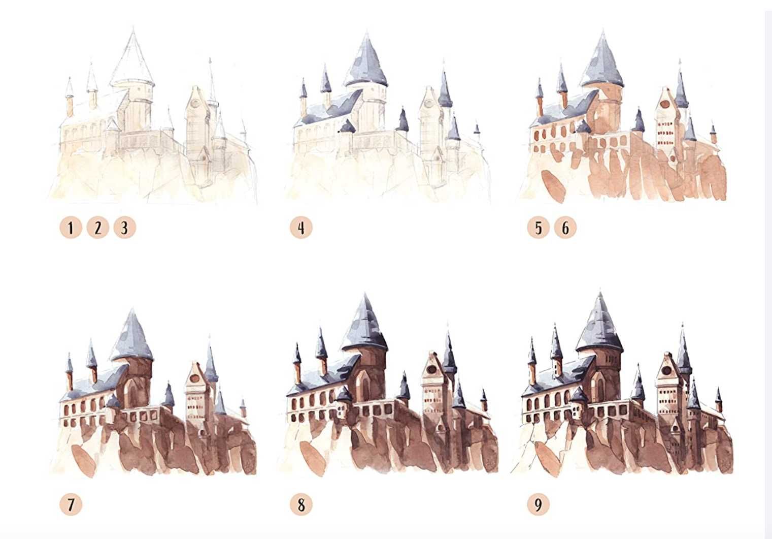 Книга Harry Potter. Watercolour Magic/Гаррі Поттер. Магія акварелі