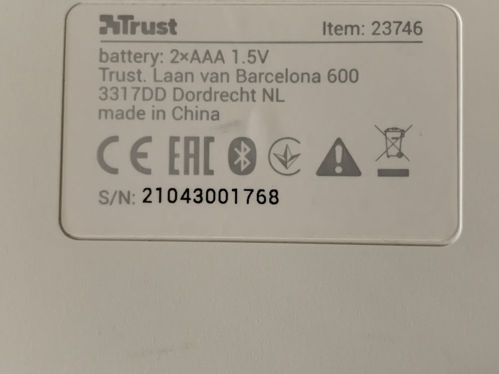 Trust bluetooth klawiatura bezprzewodowa + mysz Modecom