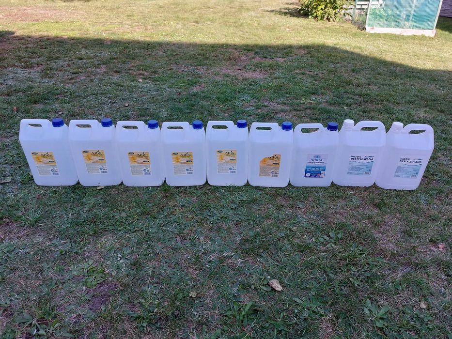 9x Kanistry na wodę 5l Bańki Pojemniki