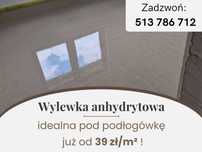 Wylewki anhydytowe,ukladanie styropianu,płynny styropian