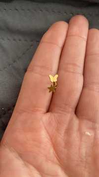 Tragus ucho chrząstka motylek gwizdka 2 sztuki złoty