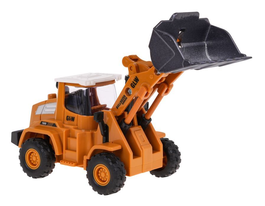 Spychacz Glw Dla Dzieci 3+ Metalowa Rumchoma Łyżka + Gumowe Opony