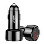 Baseus ładowarka samochodowa Quick Charge 4.0+ / QC3.0 45W 6A czarny