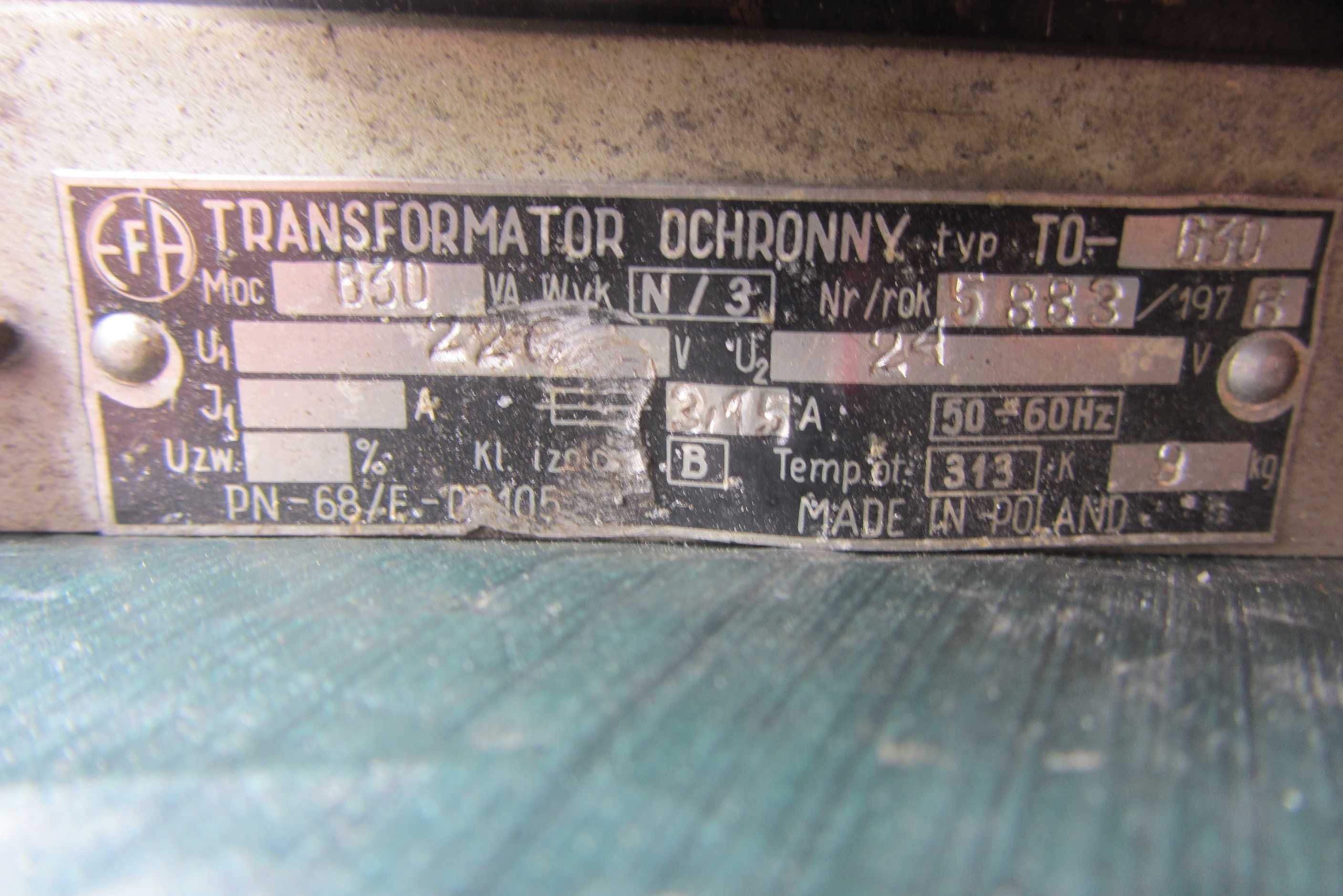 Transformator 230/15,4 i 13,5 v