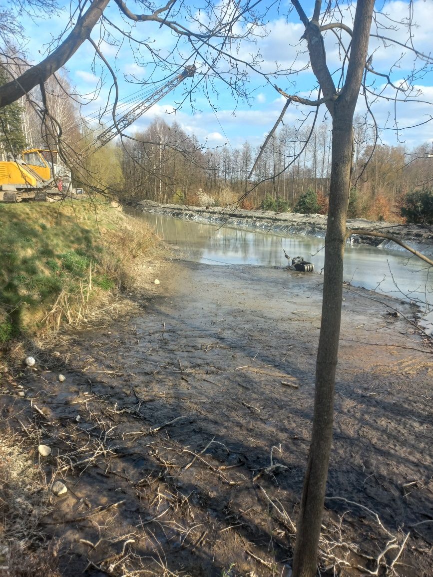 Kopanie stawów, pogłębianie, czyszczenie
