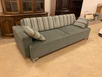Kanapa sofa tapczan szary rozkładany z funkcją spania i przechowywania