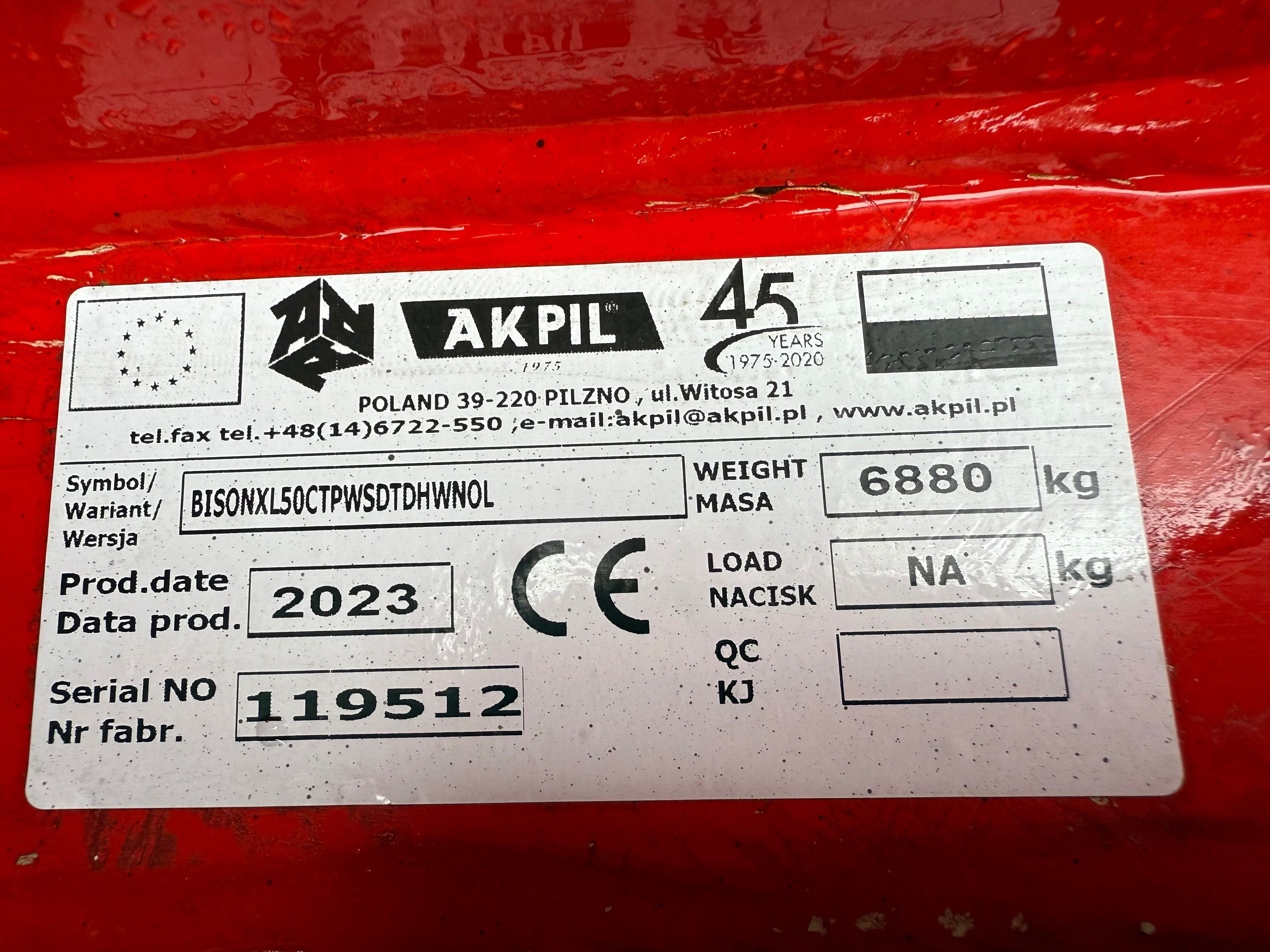 Agregat Talerzowy Akpil Bison XL 5.0