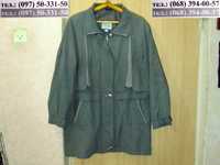 Куртка плащёвка демисезон 48 50 размер реглан светлозелёная Ceqense